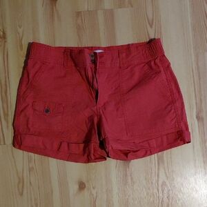 Women's Dark Coral Chino Shorts